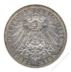 Preussen 1910 A J.103 3 Mark Wilhelm II. (1888-1918) vz-st