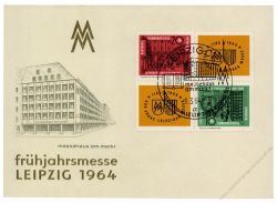 DDR 1964 Mi-Nr. 1012-1013 (ZD) SSt. Leipziger Frühjahrsmesse
