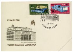 DDR 1969 Mi-Nr. 1448-1449 SSt. Leipziger Frhjahrsmesse