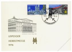 DDR 1976 Mi-Nr. 2161-2162 SSt. Leipziger Herbstmesse