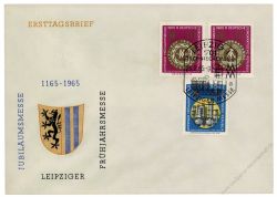 DDR 1965 FDC Mi-Nr. 1090-1092 SSt. Leipziger Frhjahrsmesse