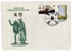 DDR 1981 FDC Mi-Nr. 2593-2594 SSt. Leipziger Frhjahrsmesse