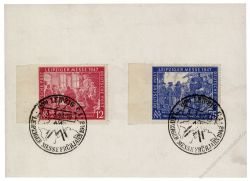 Gemeinschaftsausgaben 1947 Mi-Nr. 965-966 - Mi-Nr. 965 mit PF VIII - SSt. Leipziger Herbstmesse