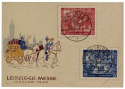 SBZ 1949 Mi-Nr. 230-231 SSt. Leipziger Frhjahrsmesse