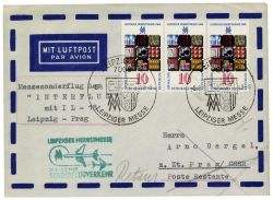 DDR 1969 Messeflug Leipzig-Prag - Mi-Nr. 1494 MeF - Leipziger Herbstmesse