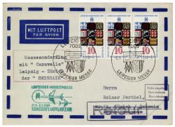 DDR 1969 Messeflug Leipzig-Zrich - Mi-Nr. 1494 MeF - Leipziger Herbstmesse