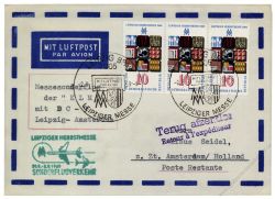 DDR 1969 Messeflug Leipzig-Amsterdam - Mi-Nr. 1494 MeF - Leipziger Herbstmesse