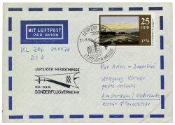 DDR 1974 Messeflug Leipzig-Amsterdam - Mi-Nr. 1960 EF - Leipziger Herbstmesse