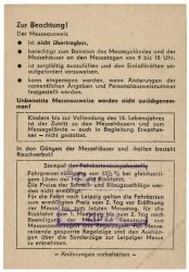 DDR 1988 Leipziger Frhjahrsmesse - Messeausweis