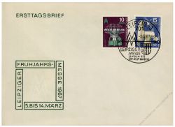 DDR 1967 FDC Mi-Nr. 1254-1255 SSt. Leipziger Frhjahrsmesse - 3 verschiedene SSt.