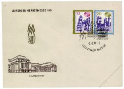 DDR 1971 FDC Mi-Nr. 1700-1701 SSt. Leipziger Herbstmesse - 3 verschiedene SSt.