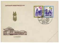 DDR 1971 FDC Mi-Nr. 1700-1701 SSt. Leipziger Herbstmesse - 3 verschiedene SSt.