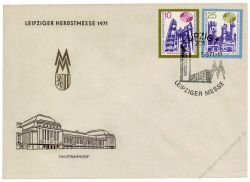 DDR 1971 FDC Mi-Nr. 1700-1701 SSt. Leipziger Herbstmesse - 3 verschiedene SSt.