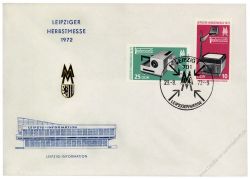 DDR 1972 FDC Mi-Nr. 1782-1783 SSt. Leipziger Herbstmesse - 3 verschiedene Sonerstempel