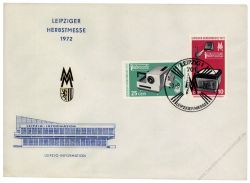 DDR 1972 FDC Mi-Nr. 1782-1783 SSt. Leipziger Herbstmesse - 3 verschiedene Sonerstempel
