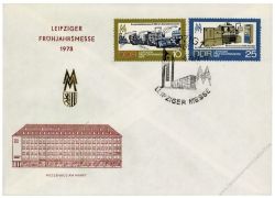 DDR 1973 FDC Mi-Nr. 1832-1833 SSt. Leipziger Frhjahrsmesse - 3 verschiedene Sonerstempel