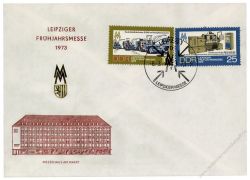 DDR 1973 FDC Mi-Nr. 1832-1833 SSt. Leipziger Frhjahrsmesse - 3 verschiedene Sonerstempel