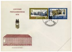 DDR 1973 FDC Mi-Nr. 1832-1833 SSt. Leipziger Frhjahrsmesse - 3 verschiedene Sonerstempel