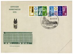 DDR 1973 FDC Mi-Nr. 1872-1873 SSt. Leipziger Herbstmesse - 2 verschiedene Sonerstempel