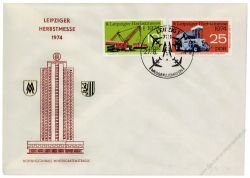 DDR 1974 FDC Mi-Nr. 1973-1974 SSt. Leipziger Herbstmesse - 3 verschiedene Sonerstempel
