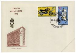 DDR 1975 FDC Mi-Nr. 2076-2077 SSt. Leipziger Herbstmesse - 3 verschiedene Sonerstempel