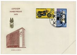 DDR 1975 FDC Mi-Nr. 2076-2077 SSt. Leipziger Herbstmesse - 3 verschiedene Sonerstempel