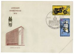 DDR 1975 FDC Mi-Nr. 2076-2077 SSt. Leipziger Herbstmesse - 3 verschiedene Sonerstempel