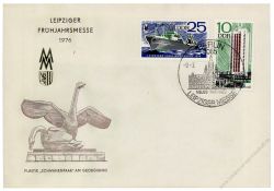 DDR 1976 FDC Mi-Nr. 2119-2120 SSt. Leipziger Frhjahrsmesse - 3 verschiedene Sonerstempel