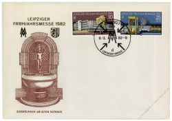 DDR 1982 FDC Mi-Nr. 2683-2684 SSt. Leipziger Frhjahrsmesse - 3 verschiedene Sonerstempel