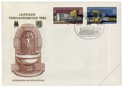 DDR 1982 FDC Mi-Nr. 2683-2684 SSt. Leipziger Frhjahrsmesse - 3 verschiedene Sonerstempel