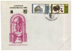 DDR 1982 FDC Mi-Nr. 2733-2734 SSt. Leipziger Herbstmesse - 3 verschiedene Sonerstempel