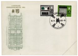 DDR 1983 FDC Mi-Nr. 2779-2780 SSt. Leipziger Frhjahrsmesse - 3 verschiedene Sonerstempel