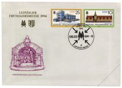 DDR 1984 FDC Mi-Nr. 2862-2863 SSt. Leipziger Frhjahrsmesse - 3 verschiedene Sonerstempel