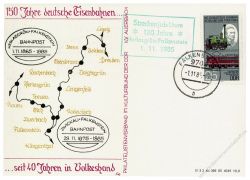 DDR 1985 120 Jahre Streckenjubilum - Herlasgrn-Falkenstein