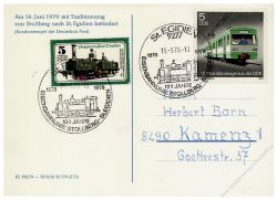 DDR 1979 100 Jahre Eisenbahnlinie - Stollberg-St. Egidien