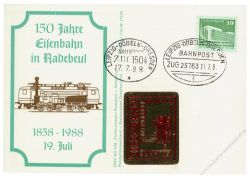 DDR 1988 150 Jahre Eisenbahn in Radebeul 1838-1988