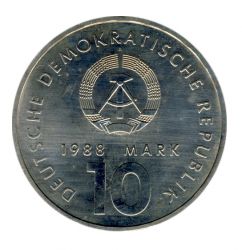 DDR 1988 J.1623 10 Mark 40 Jahre Sportbund vz