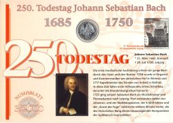 BRD 2000 Numisblatt 3/2000 