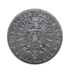 Sachsen 1876 E J.122 5 Mark Albert (1873-1902) ss