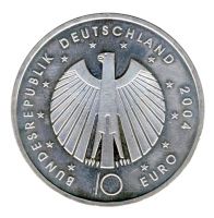 BRD 2004 J.504 10 Euro Fuball-WM-Deutschland 2006 Prgesttte: J st