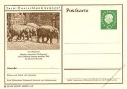 BRD 1960 Mi-Nr. P053 100/629 * Hannover - Zoo
