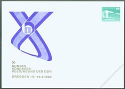 DDR Nr. PP018 D2/008 * X. Kongress Kulturbund der DDR