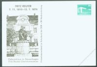 DDR Nr. PP018 B2/025 * Fritz Reuter, Stavenhagen