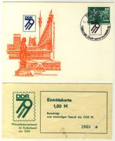 DDR Nr. PP016 D2/019a SSt. Briefmarkenausstellung in Dresden mit Eintrittskarte
