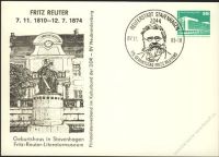 DDR Nr. PP018 B2/025 SSt. Fritz Reuter, Stavenhagen