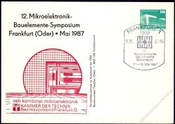 DDR Nr. PP018 C2/005 SSt. 12. Mikroelektronik-Symposium