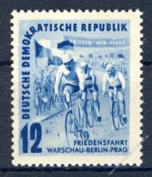 DDR 1952 Mi-Nr. 307 ** Internationale Radfernfahrt fr den Frieden