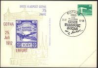 DDR Nr. PP018 B2/012a SSt. 75 Jahre Erste Flugpost Gotha-Erfurt