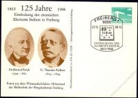 DDR Nr. PP018 C2/006 SSt. 125 Jahre Entdeckung von Indium
