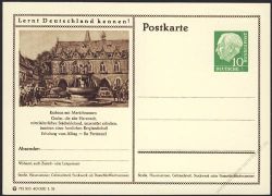 BRD 1955 Mi-Nr. P024 309 * Goslar - Rathaus